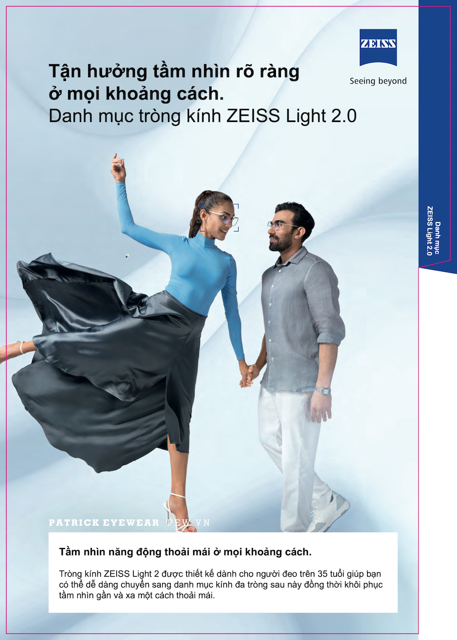 bảng báo giá tròng kính Zeiss Light 2.0